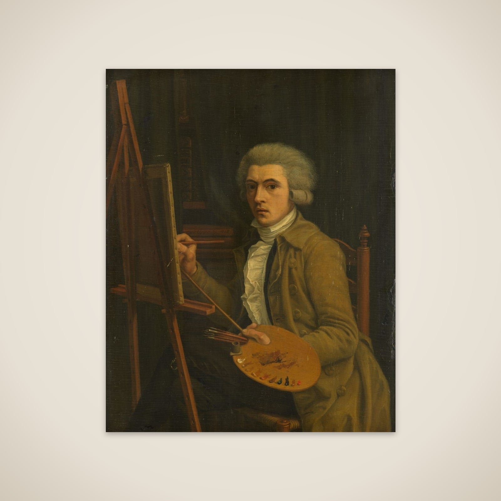 Portrait of a Painter, probably the Artist himself unframed print