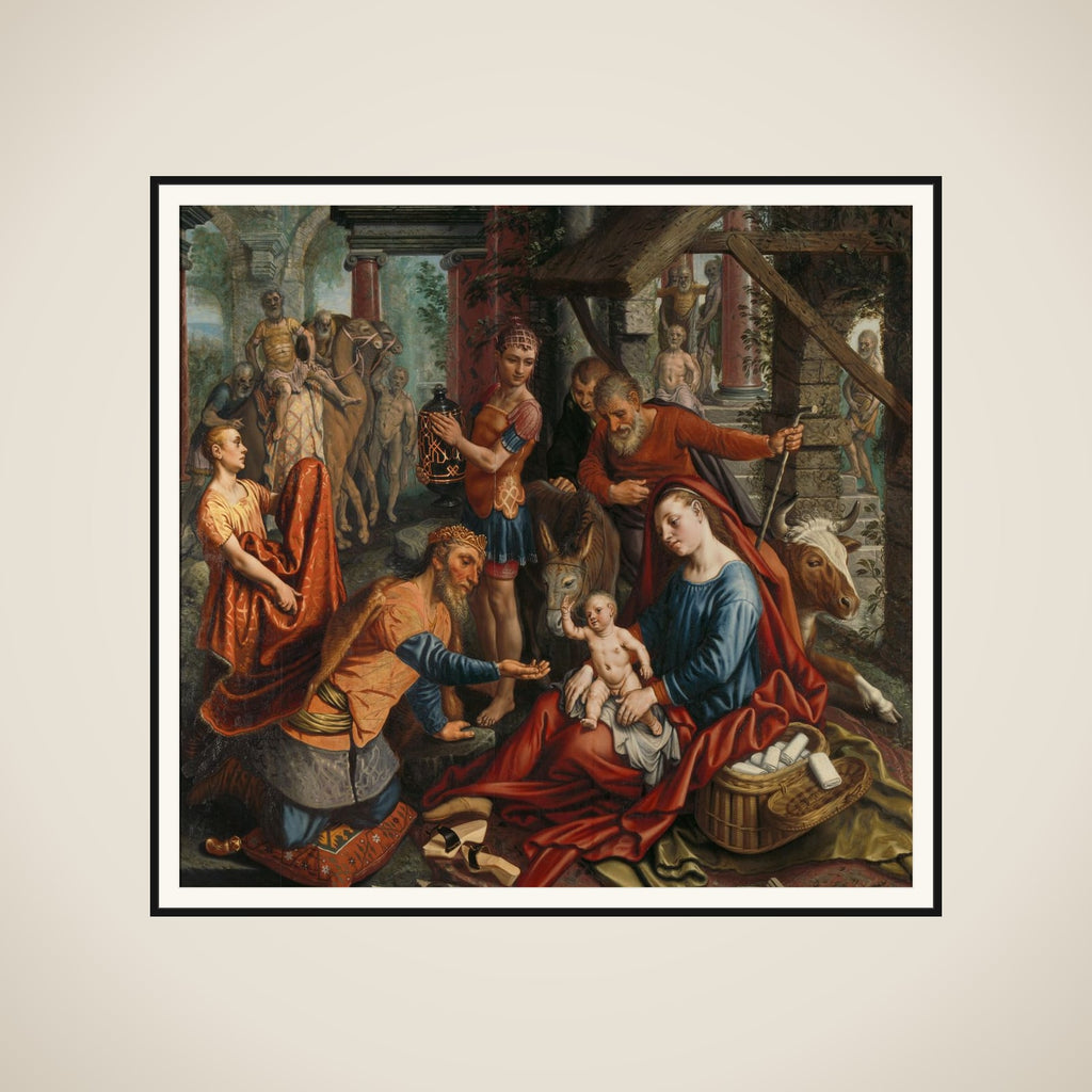 The Adoration of the Magi framed