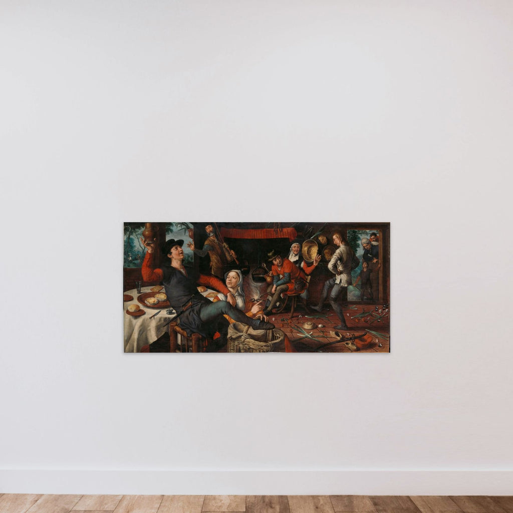 The Egg Dance unframed — shown to scale