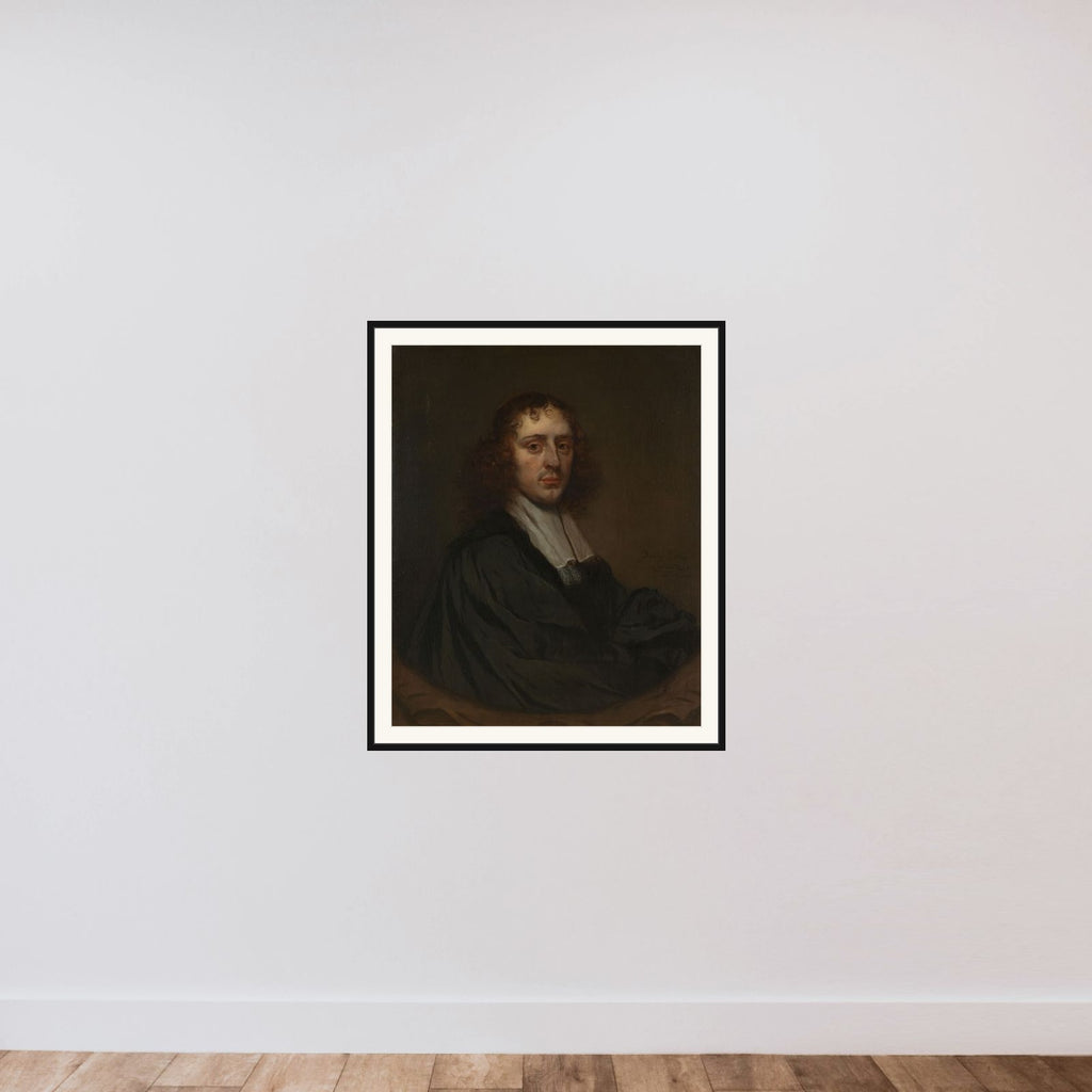 Portrait of a Man framed — shown to scale