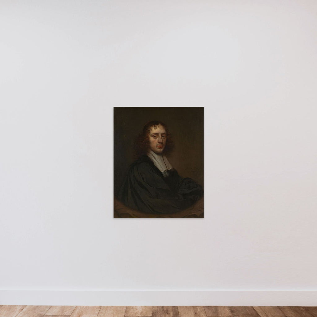 Portrait of a Man unframed — shown to scale