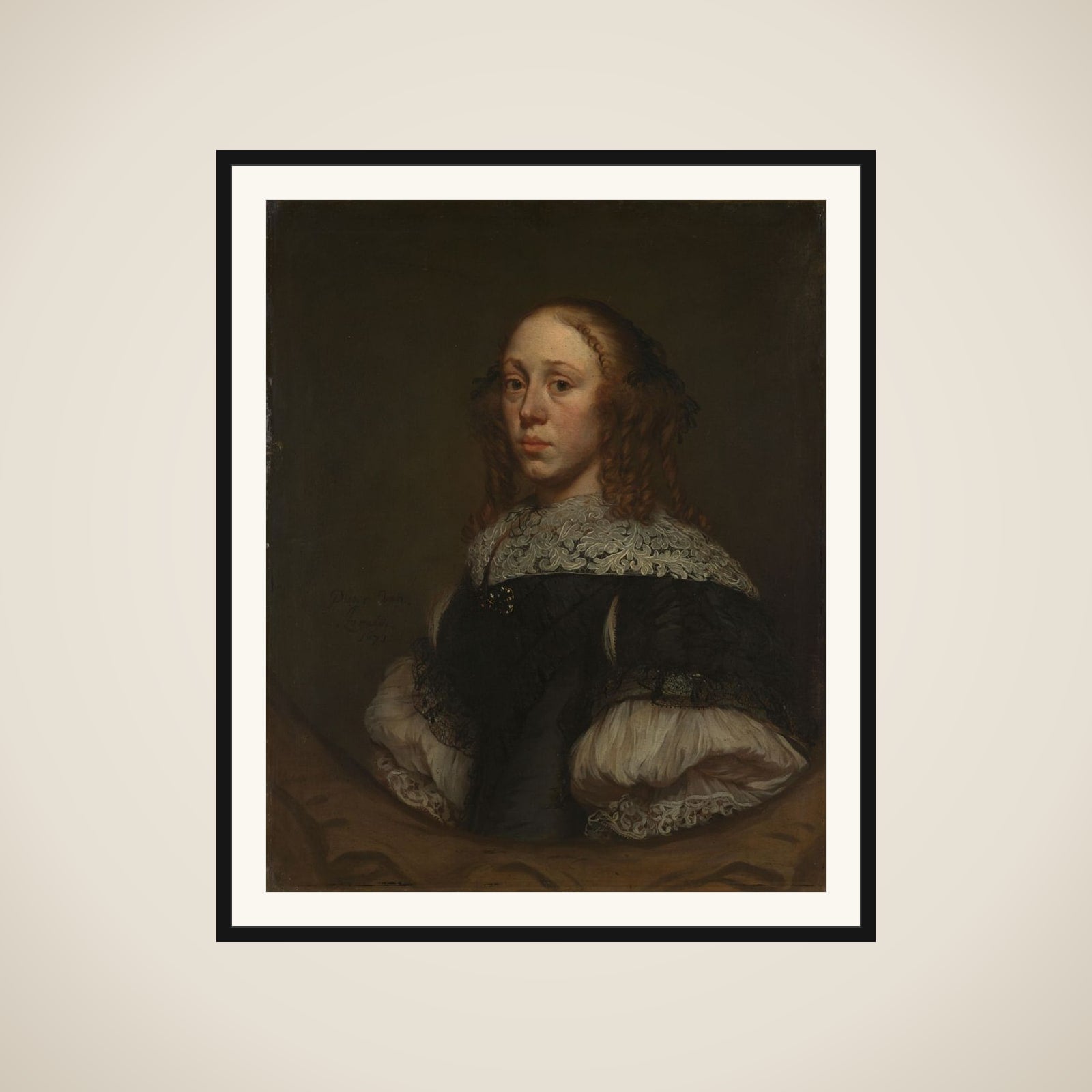Portrait of a Woman framed