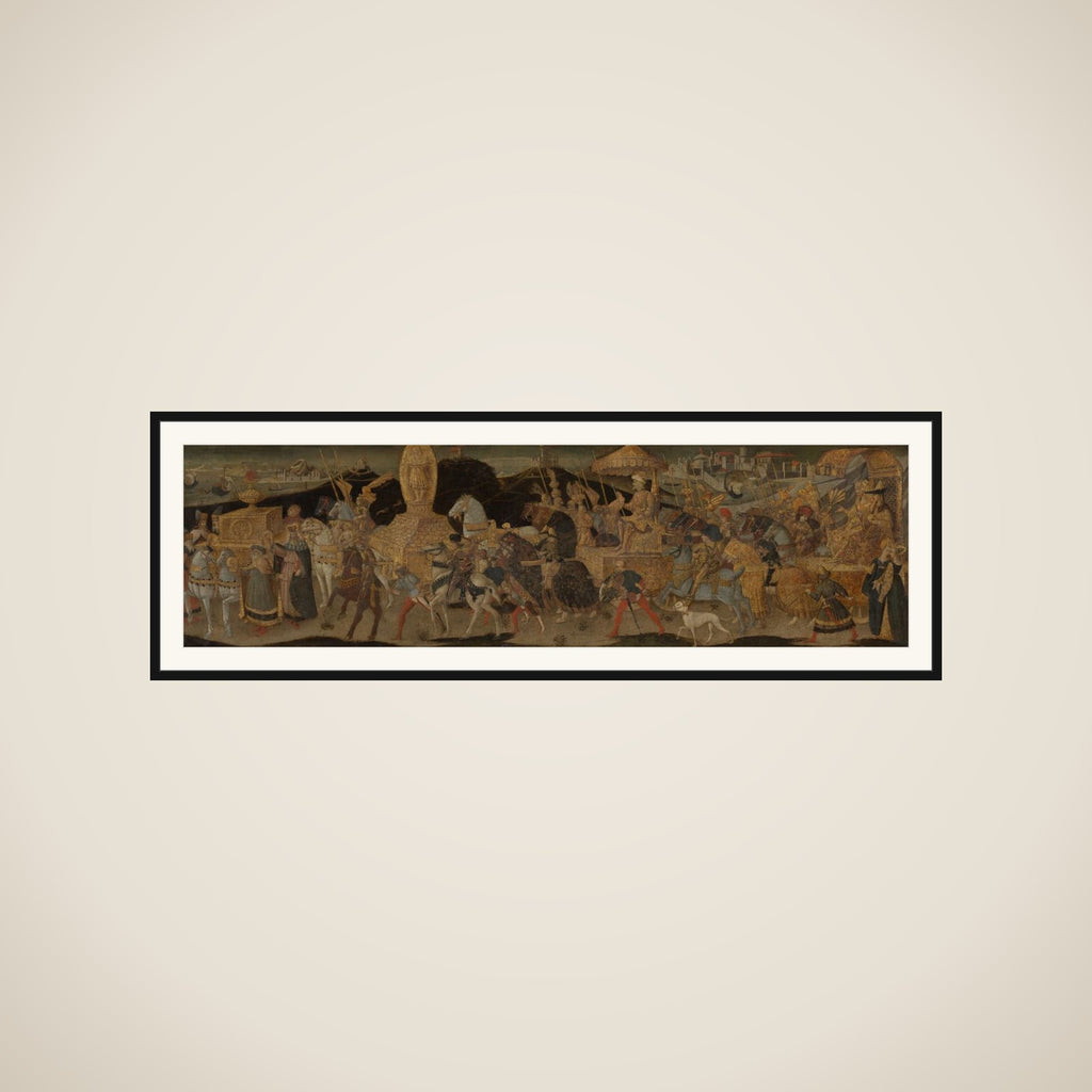 The Departure of Darius for the Battle of Issus framed