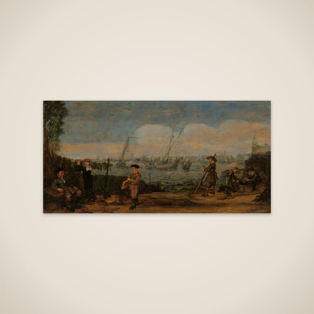 Fishermen and Hunters unframed print