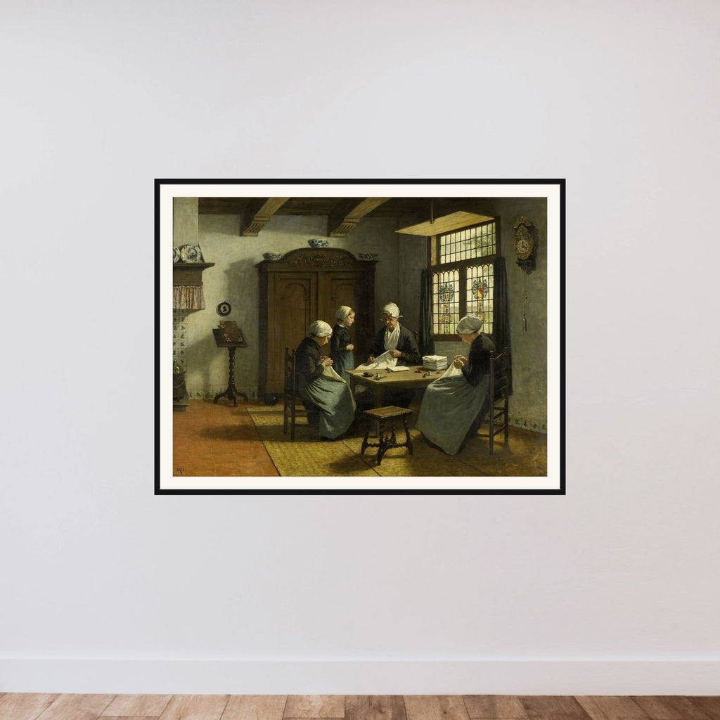 In the Orphanage at Katwijk-Binnen framed — shown to scale