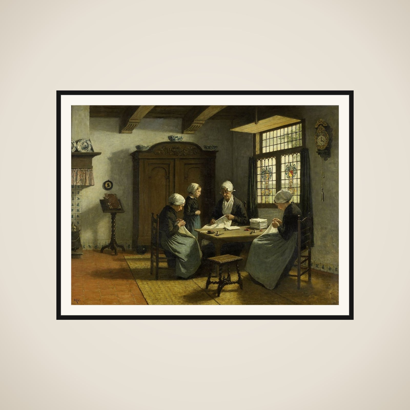 In the Orphanage at Katwijk-Binnen framed