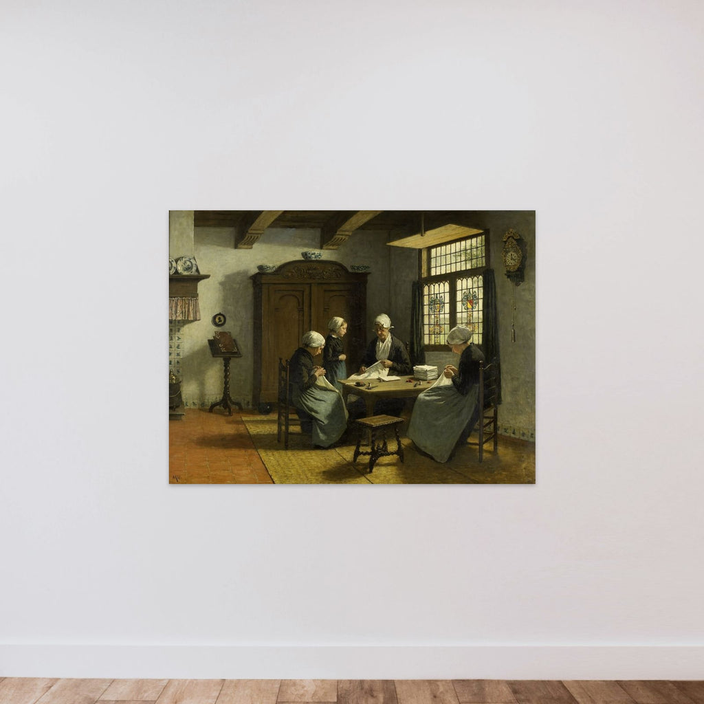 In the Orphanage at Katwijk-Binnen unframed — shown to scale