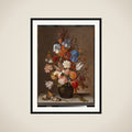 Still Life with Flowers framed