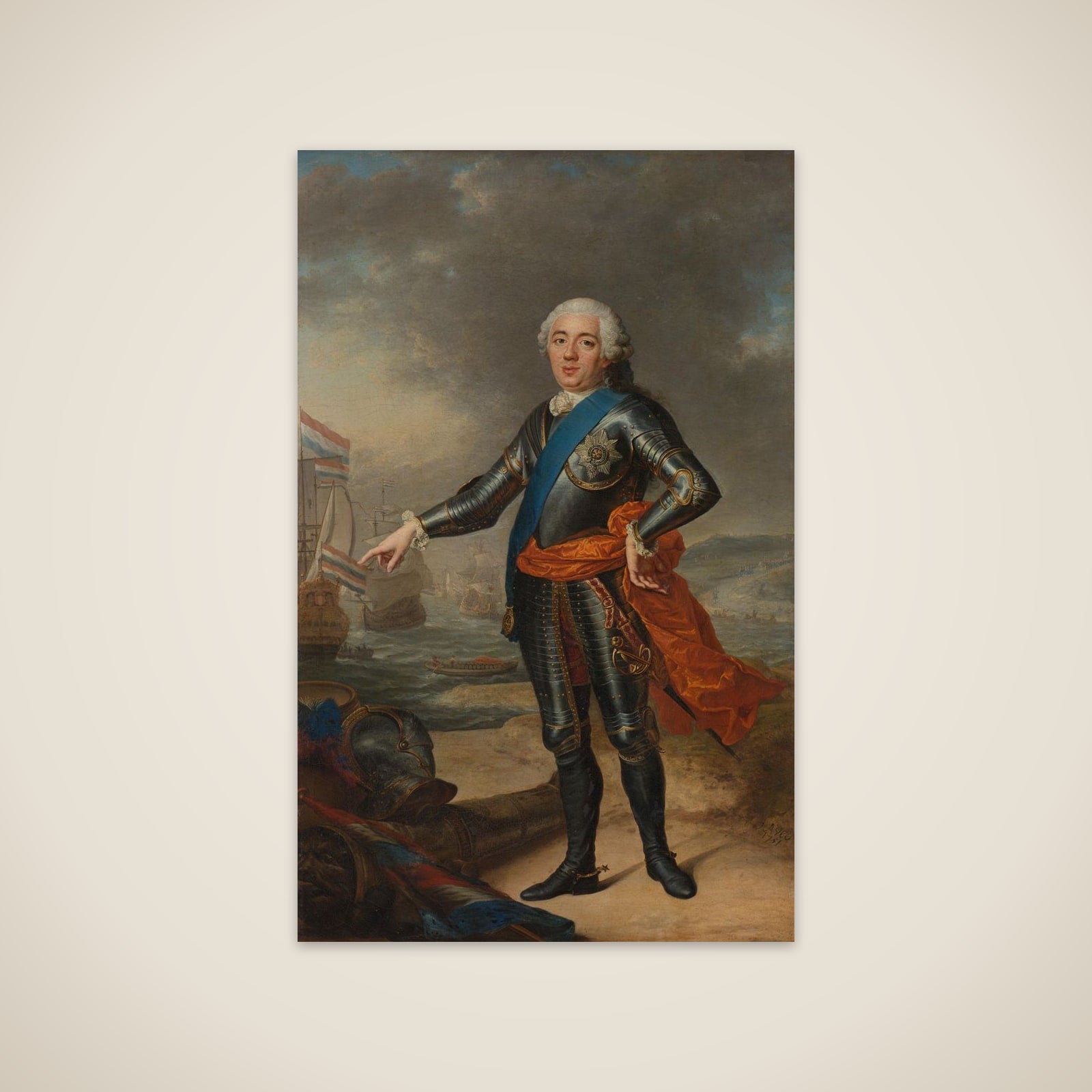 Portrait of Willem IV (1711-1751). Prince of Orange-Nassau unframed print