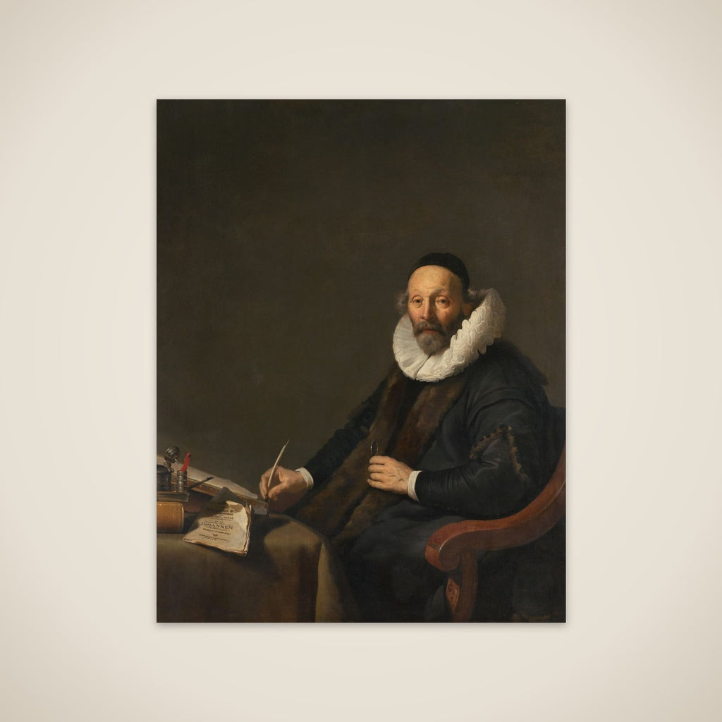 Johannes Wttenbogaert (1557-1644). Remonstrant Minister in The Hague unframed print