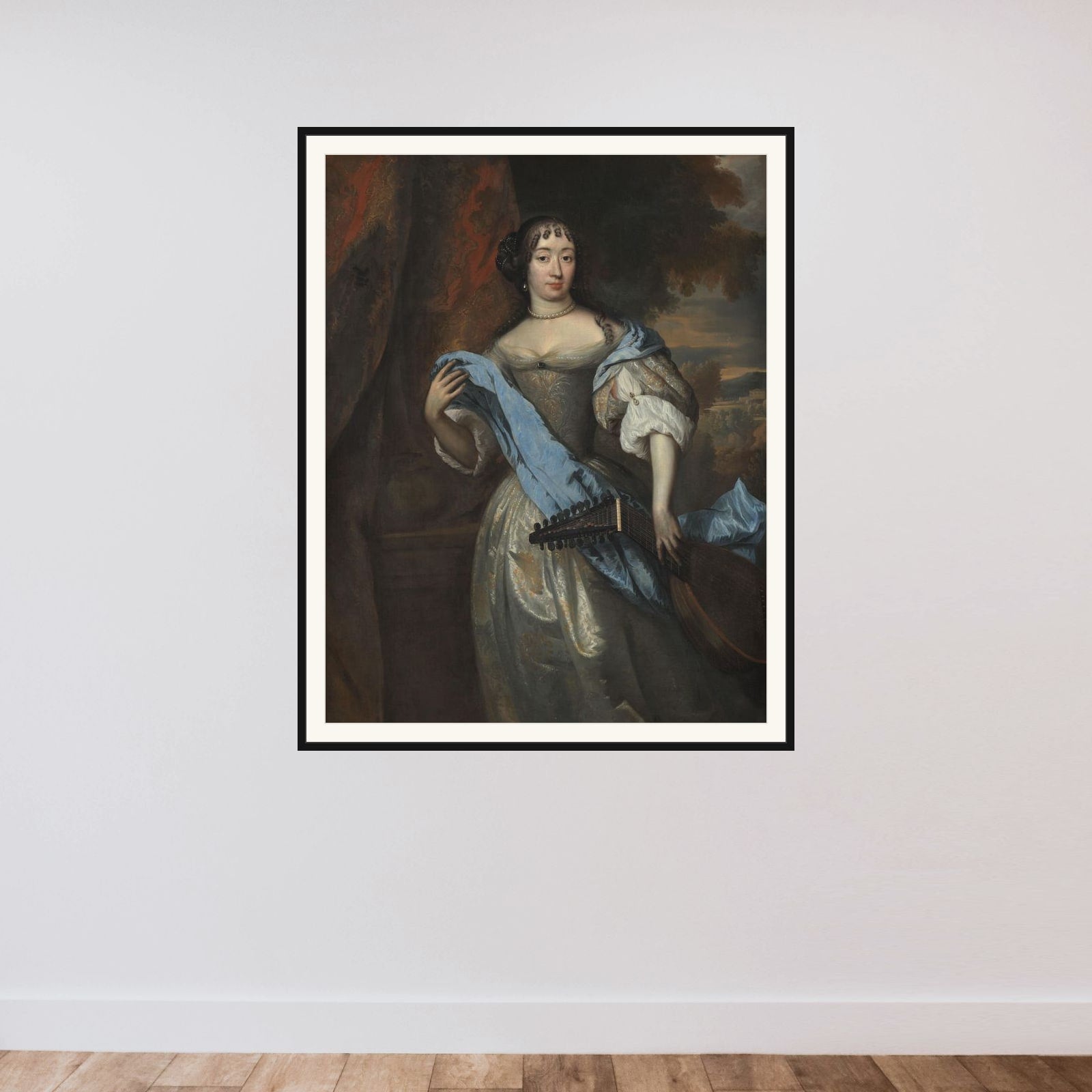 Johanna le Gillon (1635-1706). Wife of Hieronymus van Beverningk framed — shown to scale