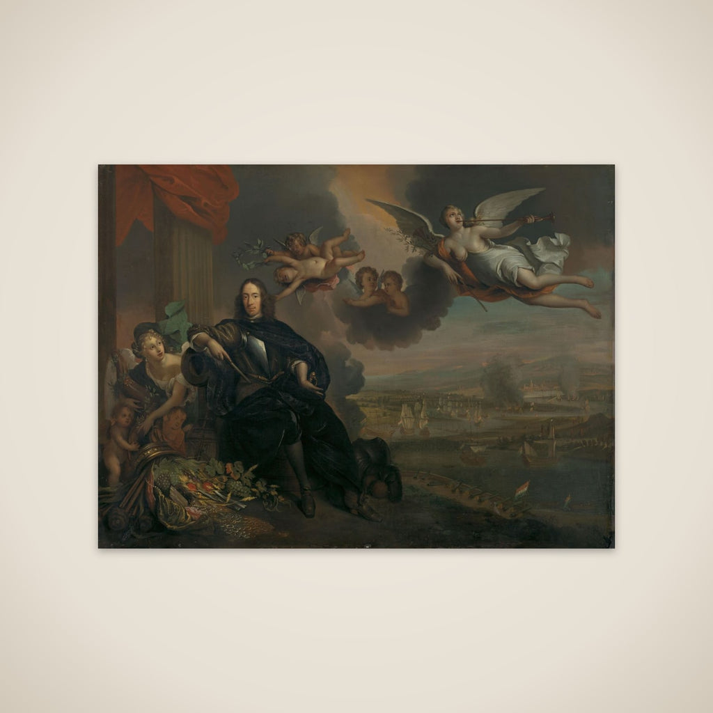 The Apotheosis of Cornelis de Witt, with the Dutch Raid on the Medway in the background unframed print