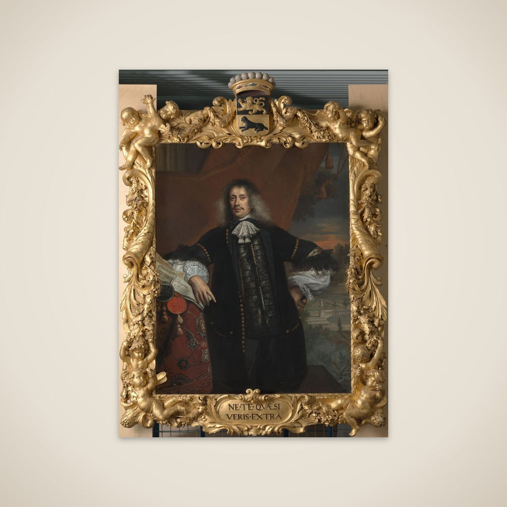 Portrait of  Hieronymus van Beverningk (1614-1690). Lord of Teylingen. Government Paymaster unframed print