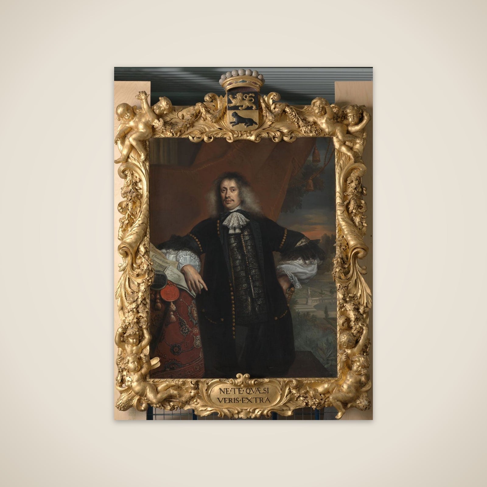 Portrait of  Hieronymus van Beverningk (1614-1690). Lord of Teylingen. Government Paymaster unframed print