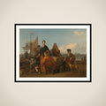 The Bakhuysen and de Hooghe Families dining at the Mosselsteiger (Mussel Pier) on the Y, Amsterdam framed