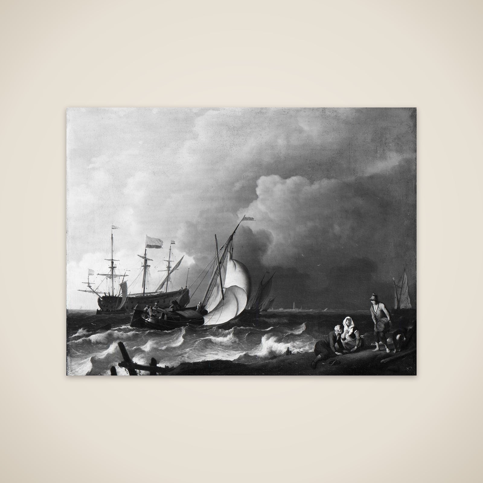 Rough Sea unframed print