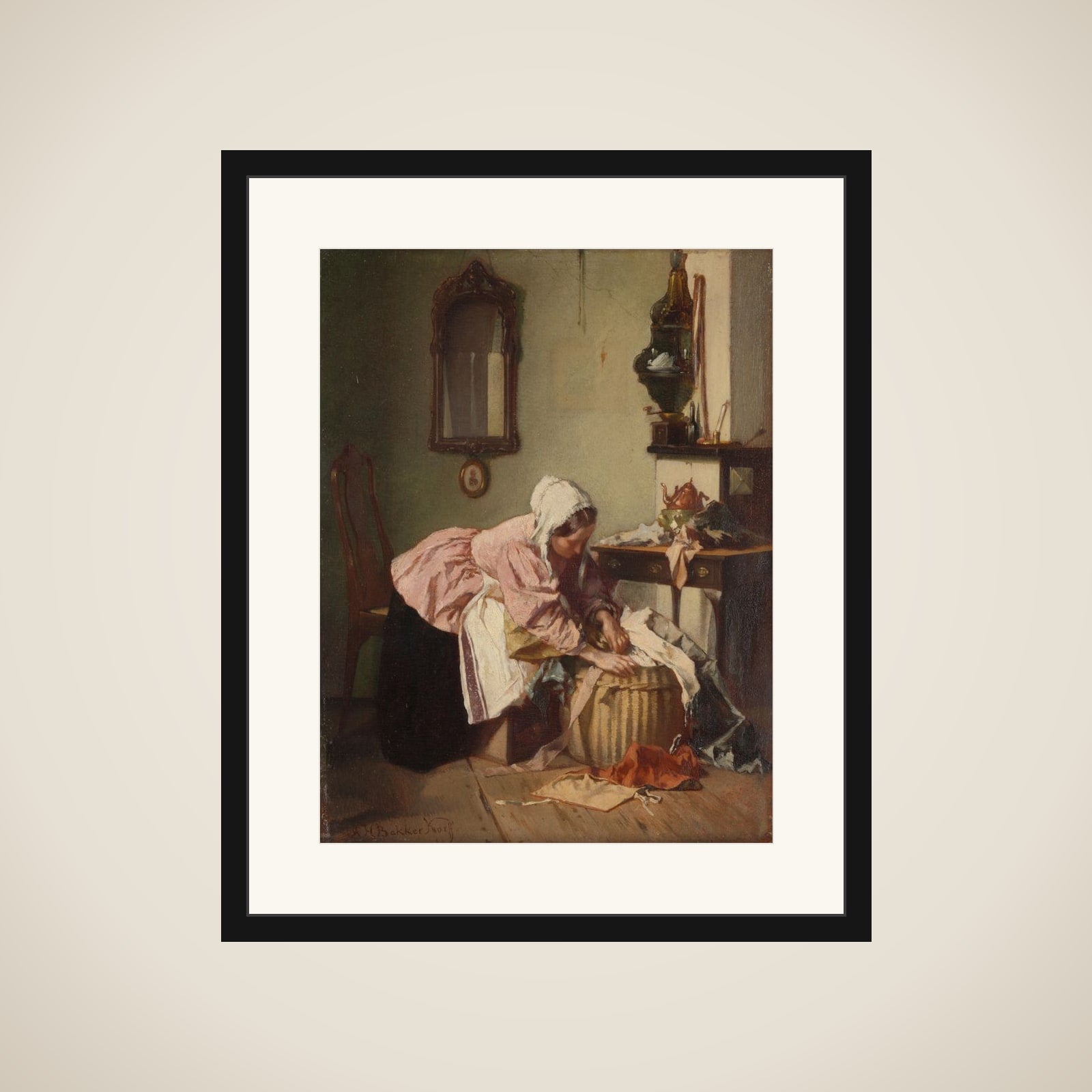 The Rag Basket framed
