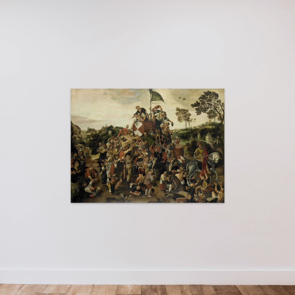 The St Martin's Day Kermis unframed — shown to scale