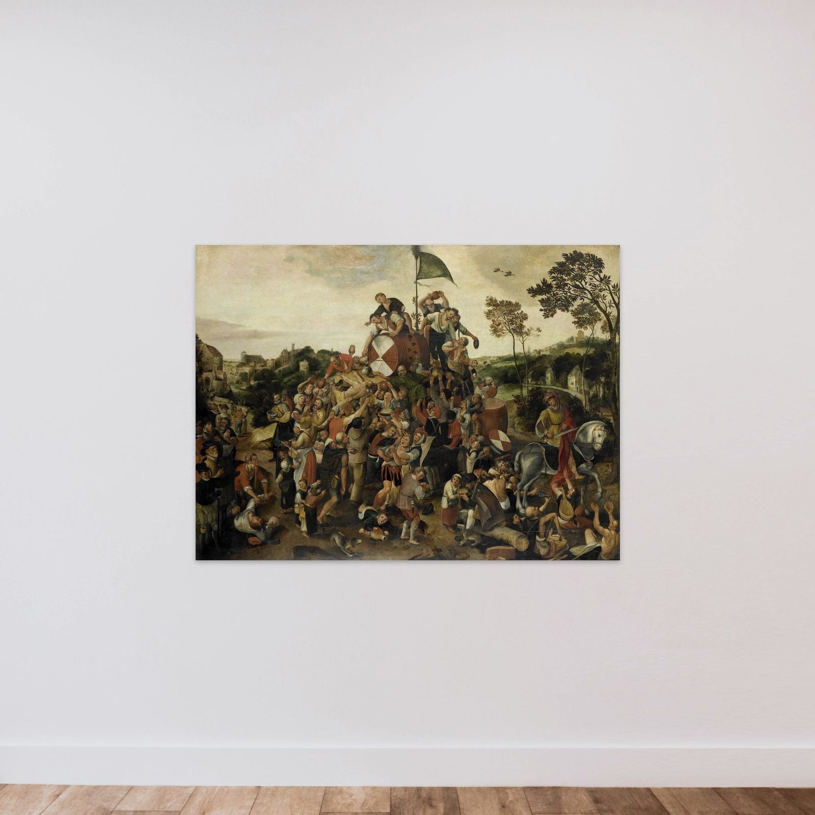 The St Martin's Day Kermis unframed — shown to scale
