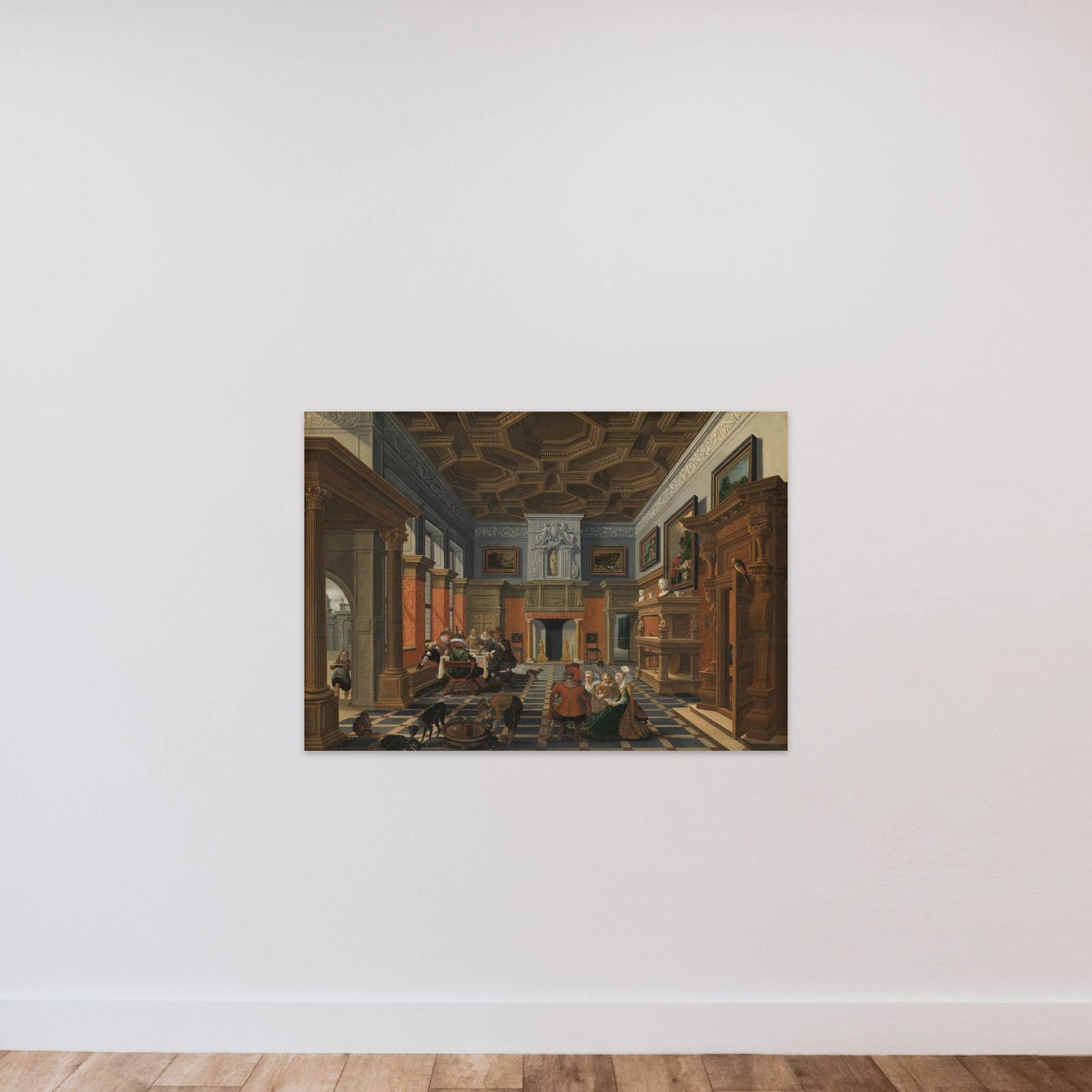 A Company in an Interior unframed — shown to scale