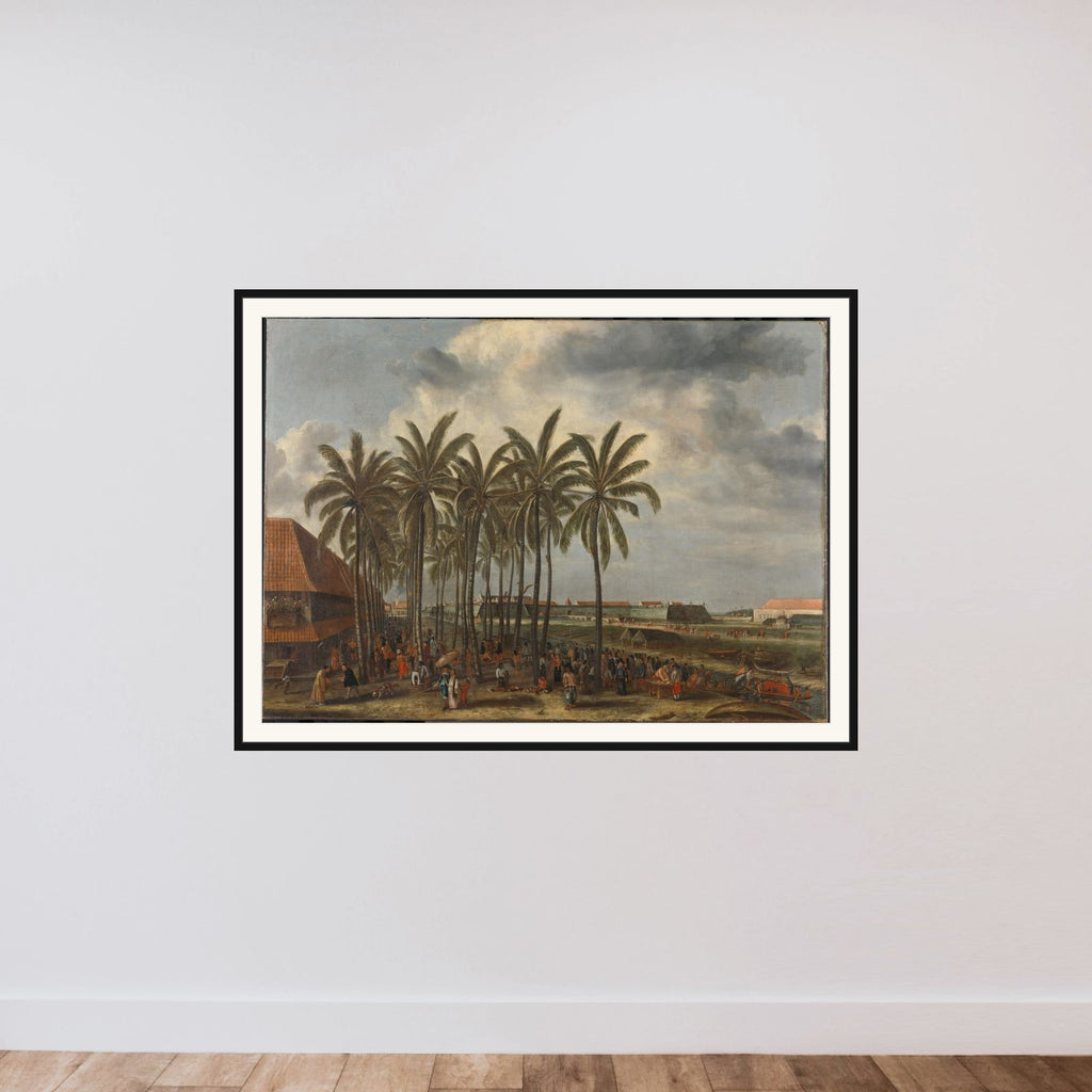 The Castle of Batavia, seen from Kali Besar West framed — shown to scale