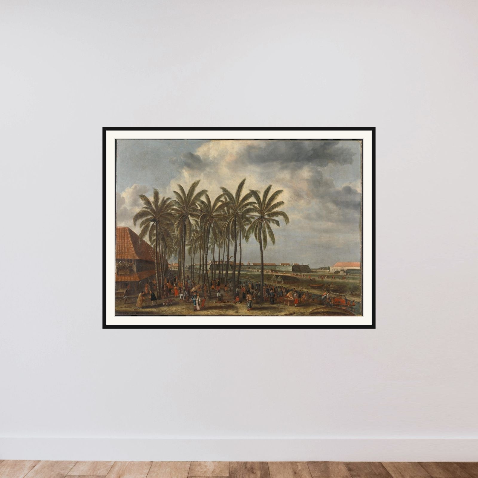 The Castle of Batavia, seen from Kali Besar West framed — shown to scale