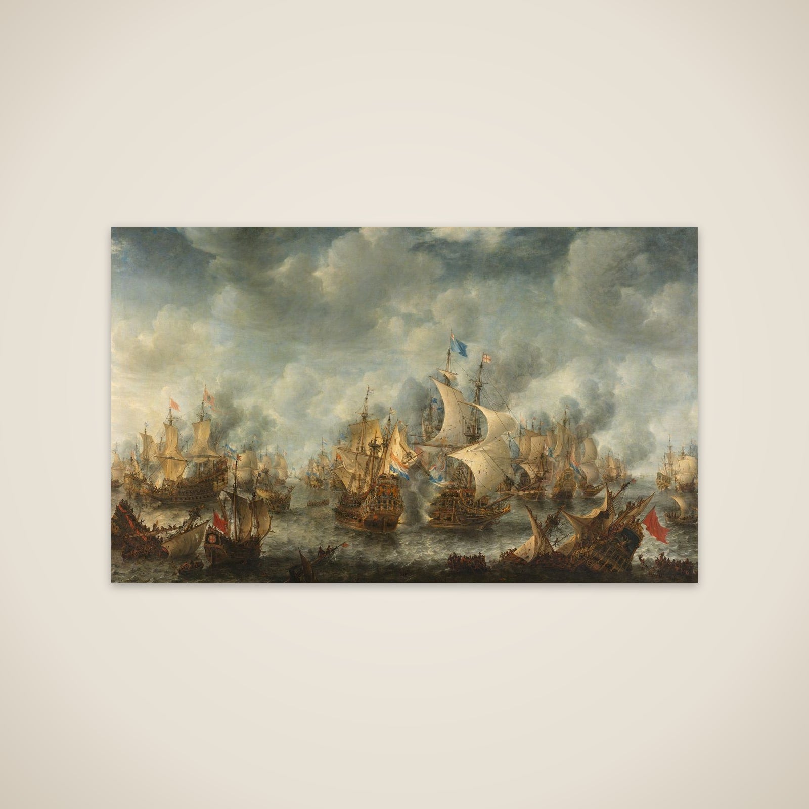 The Battle of Terheide, 10 August 1653 unframed print