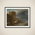 The City Wall of Haarlem in the Winter framed
