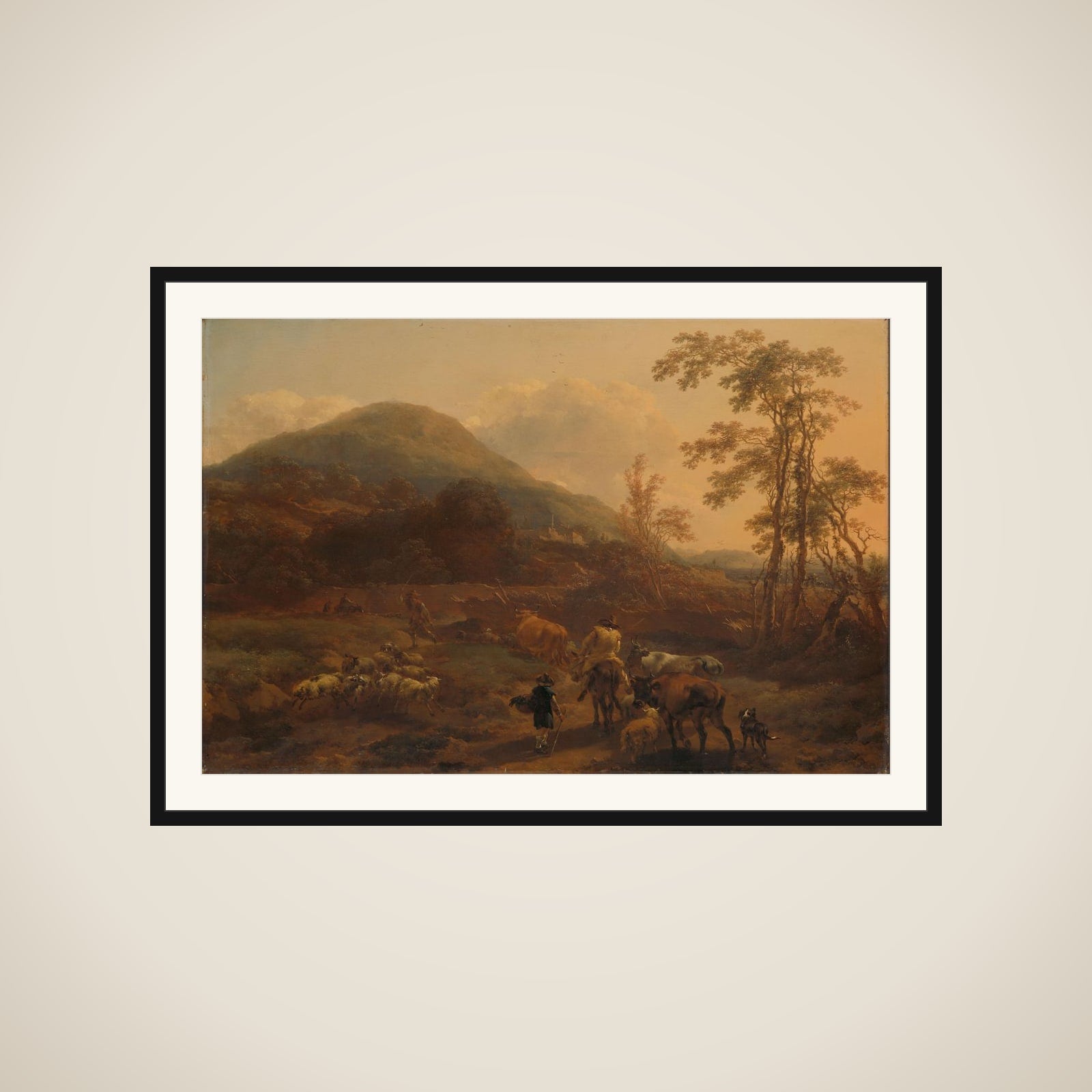 The Three Droves framed