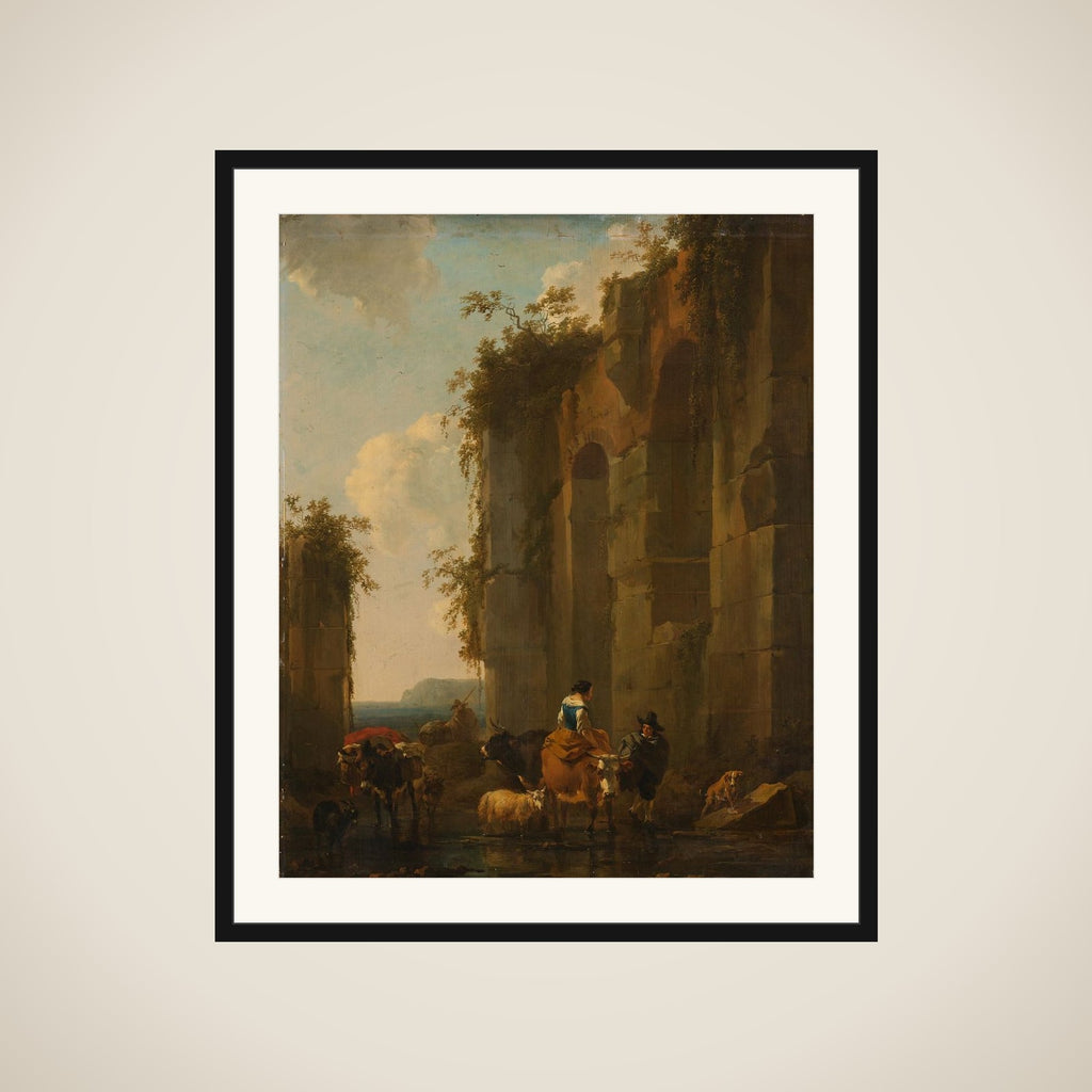 Ruins in Italy framed