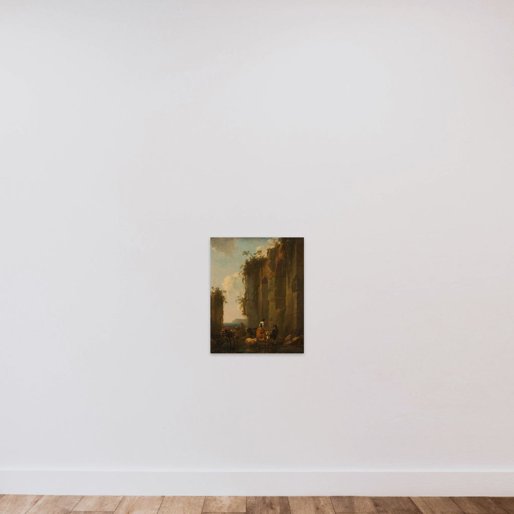Ruins in Italy unframed — shown to scale