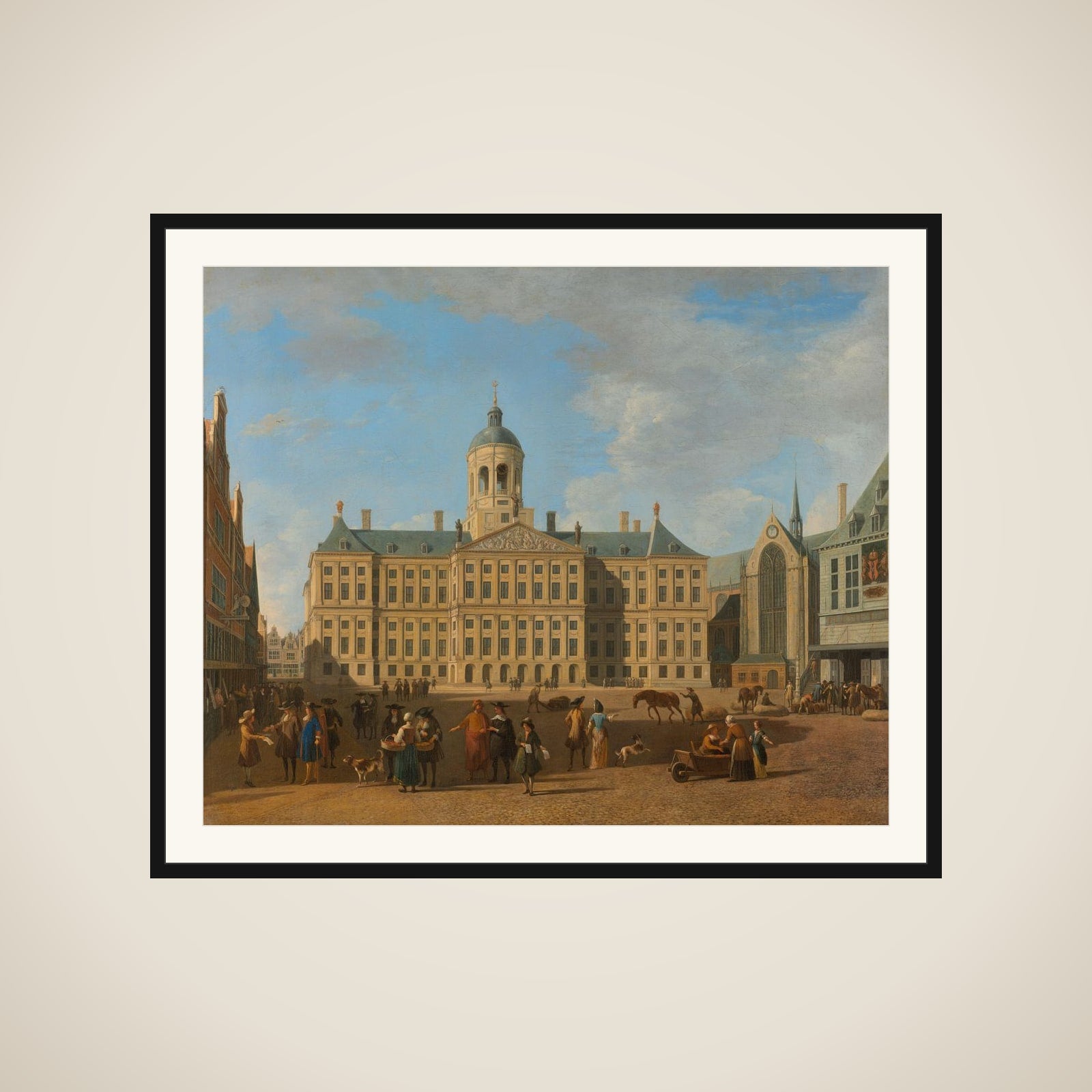 The Town Hall on Dam Square, Amsterdam framed