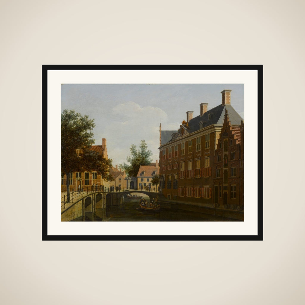 The Oude Zijds Herenlogement (Gentlemen's Hotel) in Amsterdam framed