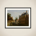 The Oude Zijds Herenlogement (Gentlemen's Hotel) in Amsterdam framed