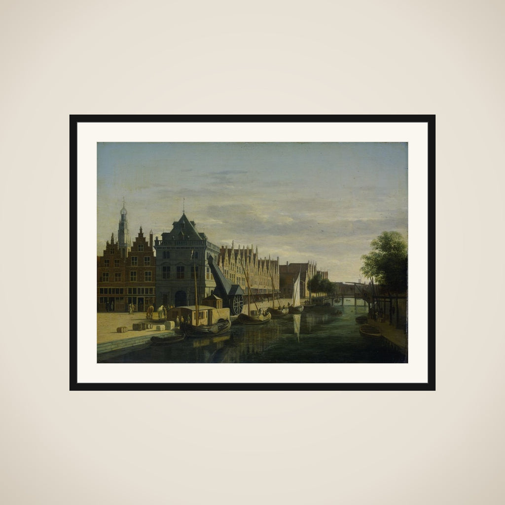 De Waag (Weighing House) and Crane on the Spaarne, Haarlem framed