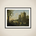 The Main Gate to Egmond Castle framed