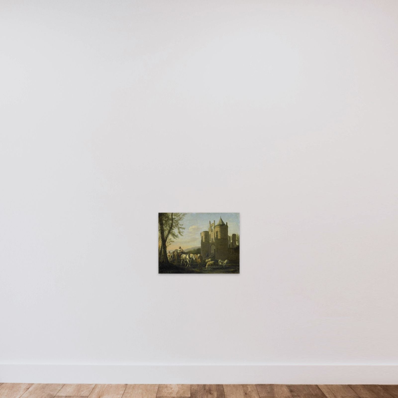 The Main Gate to Egmond Castle unframed — shown to scale