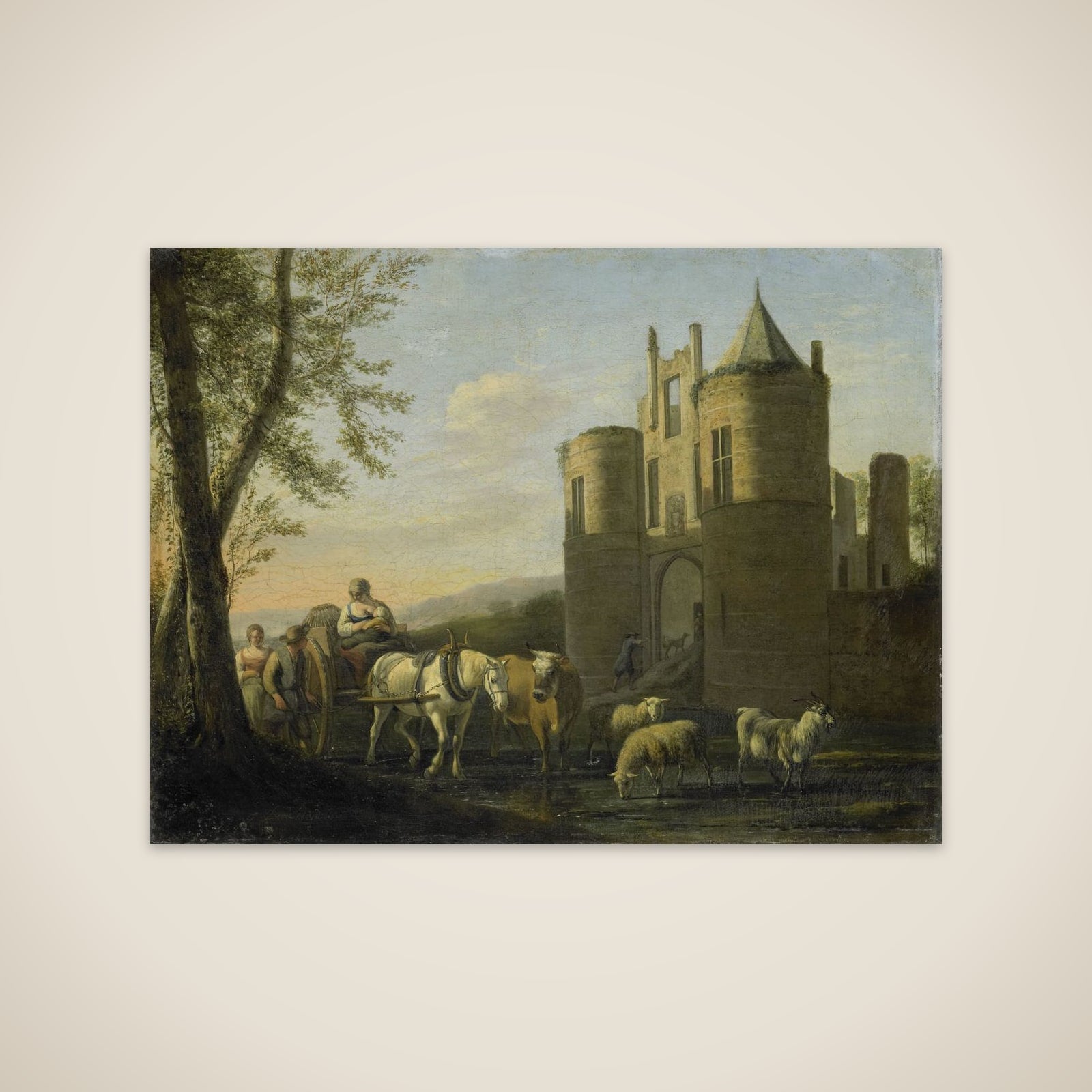 The Main Gate to Egmond Castle unframed print