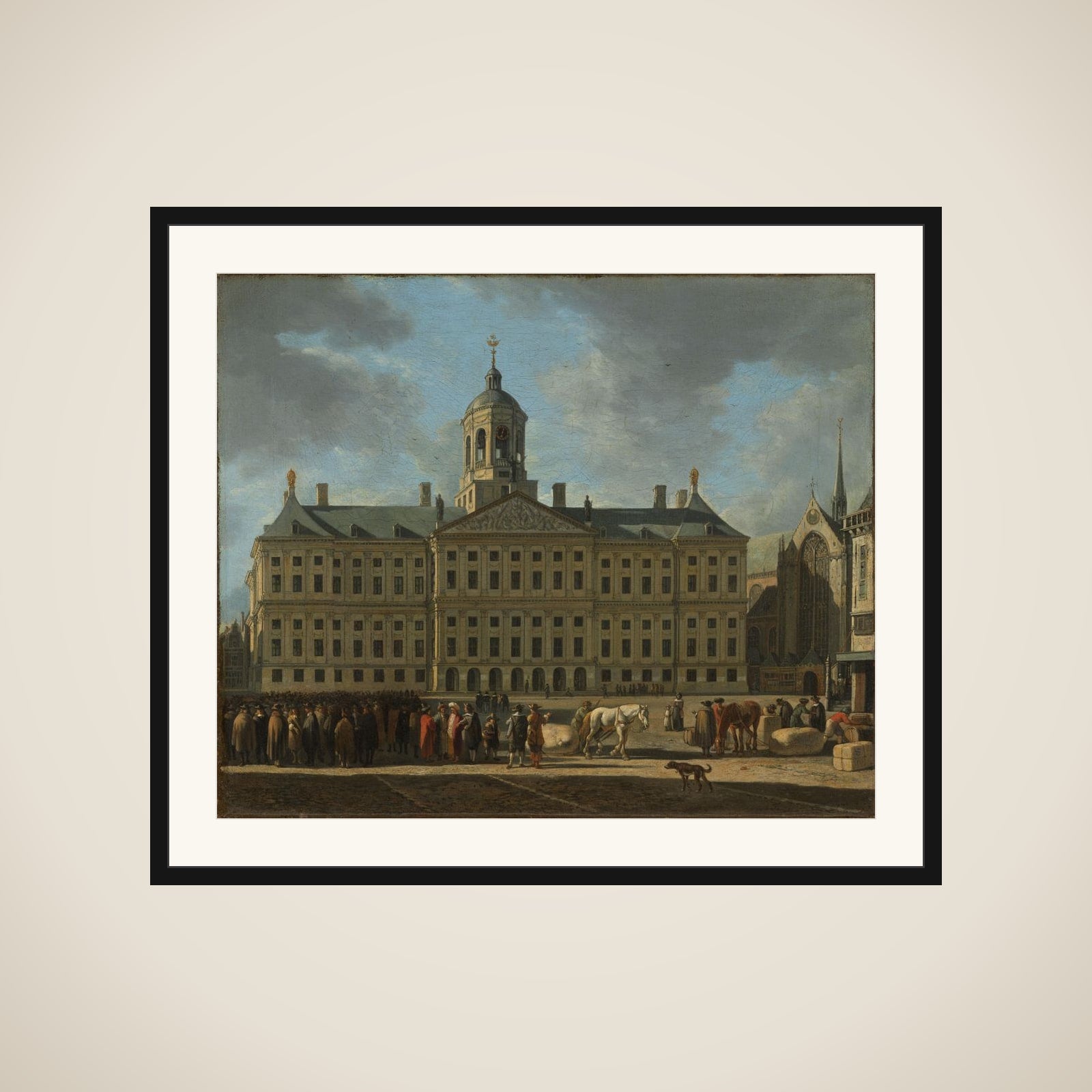 The Town Hall on Dam Square, Amsterdam framed