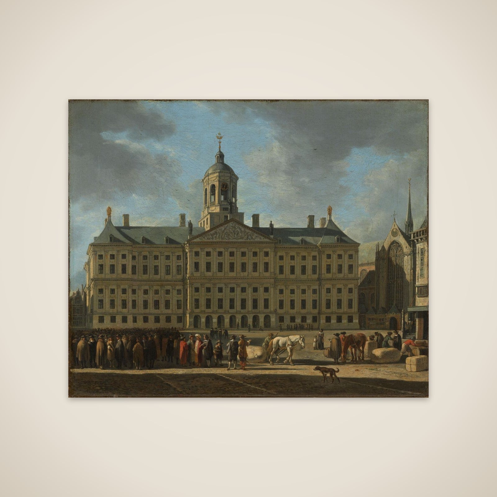 The Town Hall on Dam Square, Amsterdam unframed print
