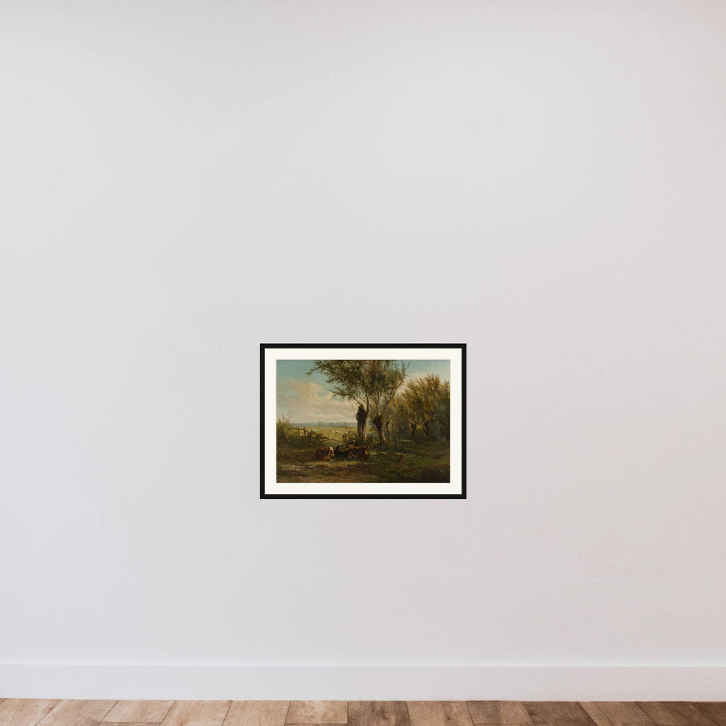 Meadow near Oosterbeek framed — shown to scale