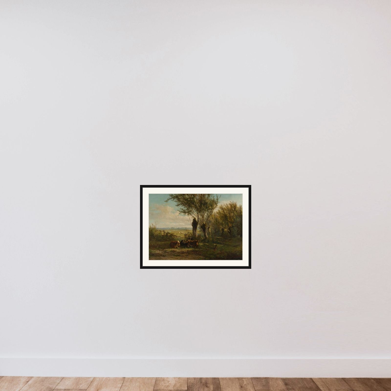 Meadow near Oosterbeek framed — shown to scale
