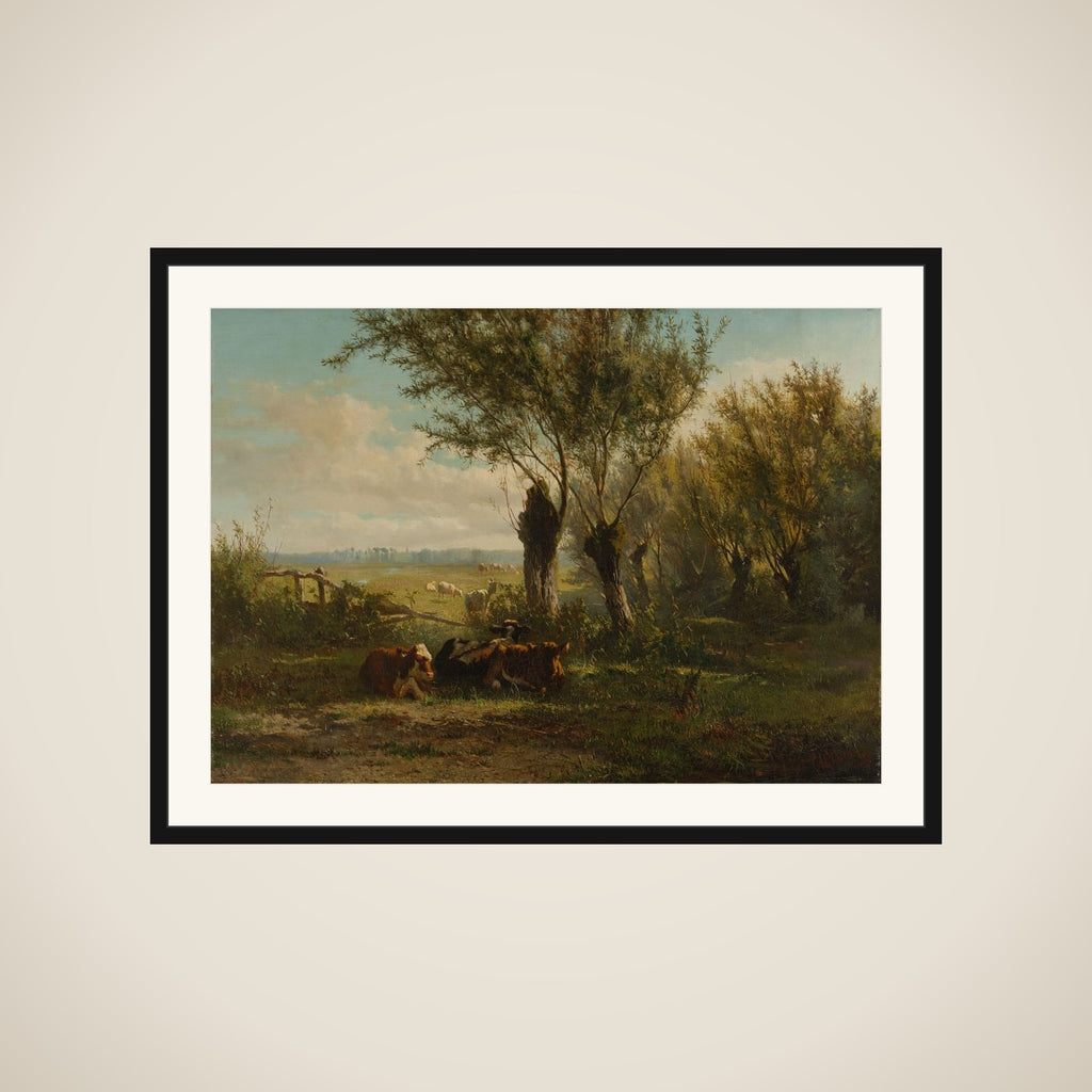 Meadow near Oosterbeek framed