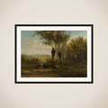 Meadow near Oosterbeek framed
