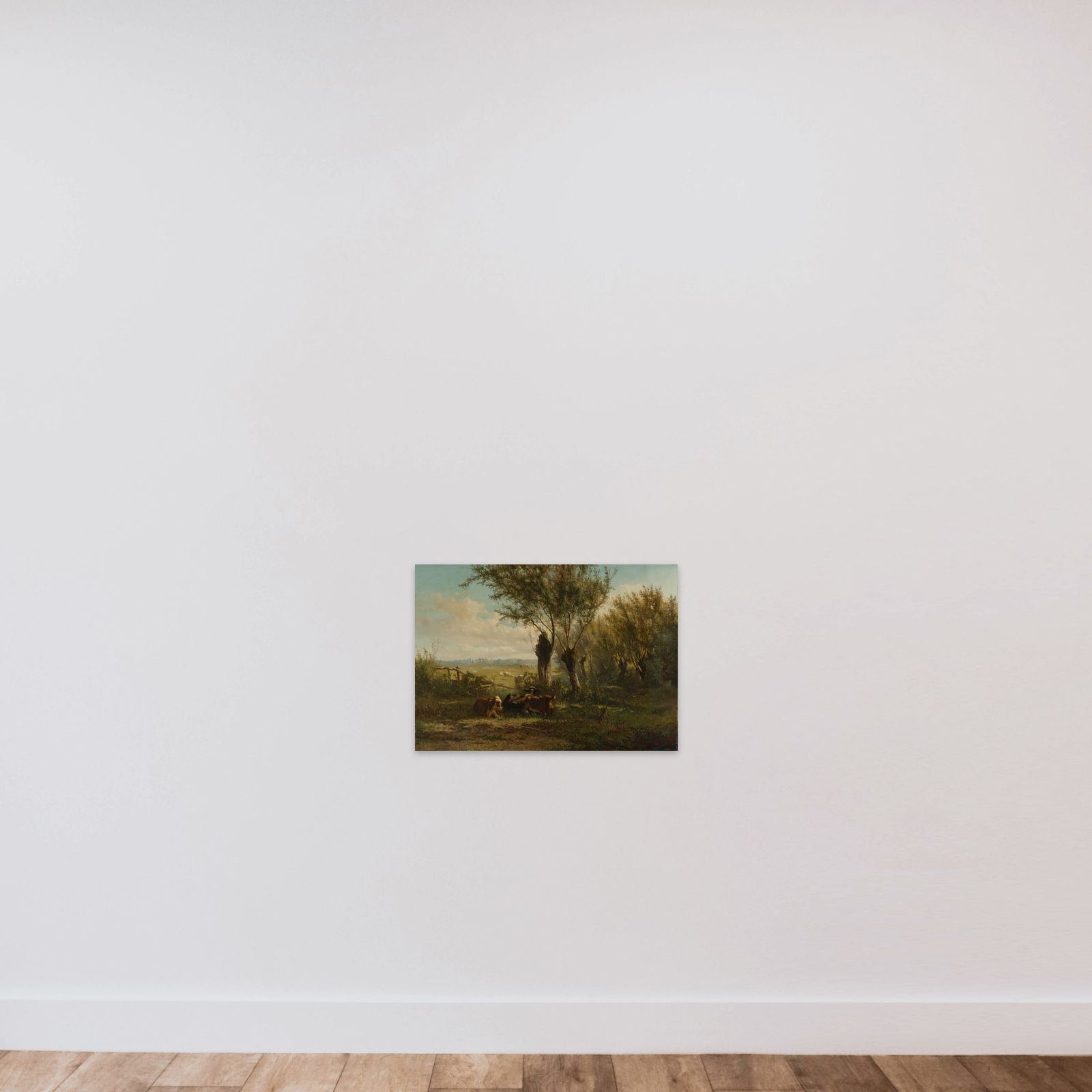 Meadow near Oosterbeek unframed — shown to scale