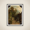 Jacob van Ruisdael Sketching a Watermill framed