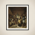Peasants making Music and Dancing framed