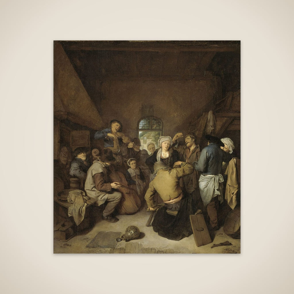 Peasants making Music and Dancing unframed print