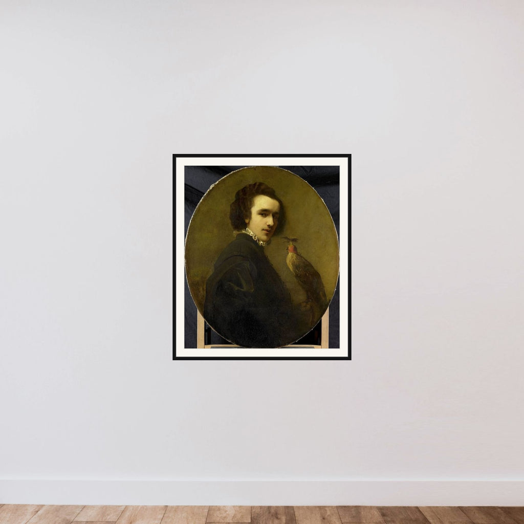 The Falconer framed — shown to scale