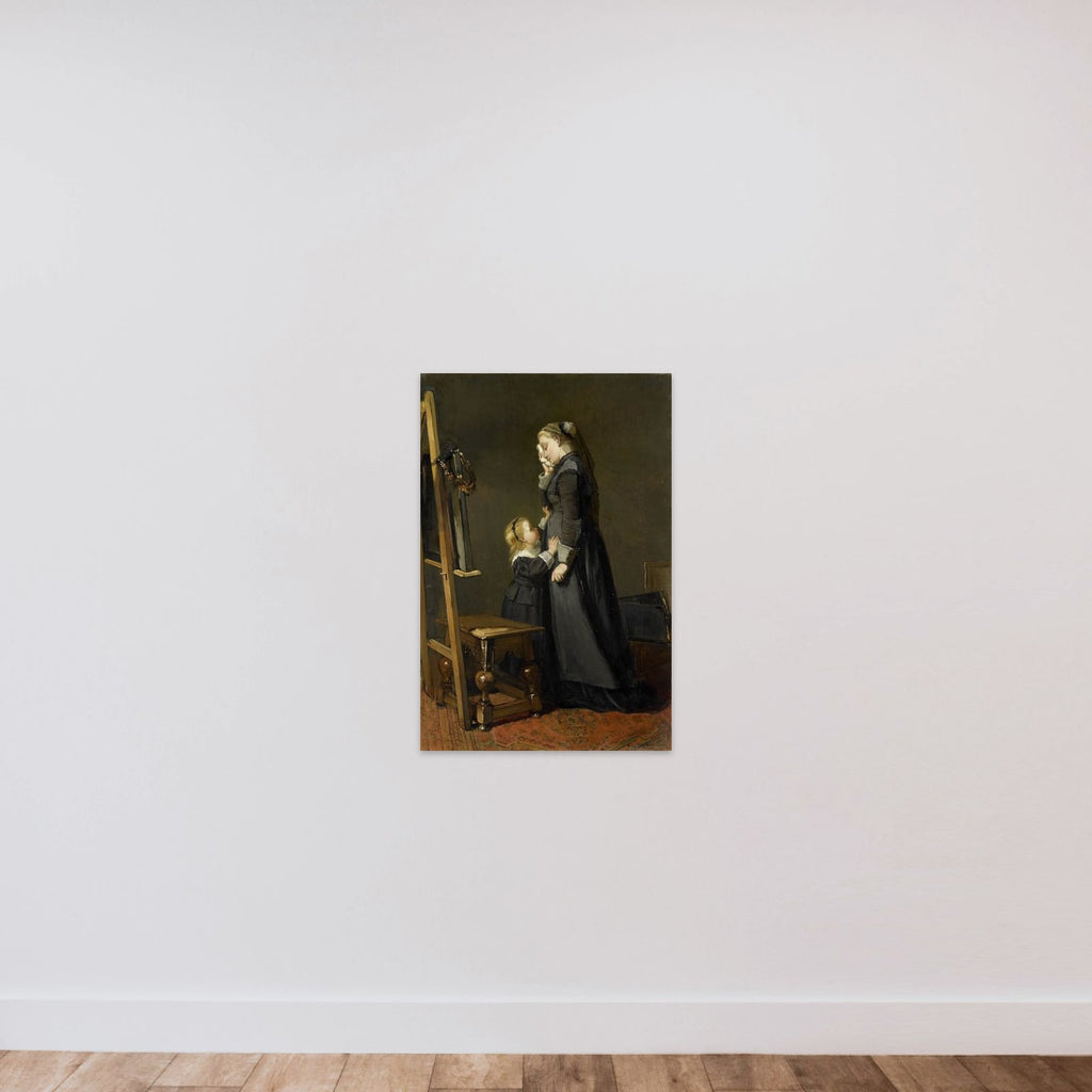 The Widow of a Painter unframed — shown to scale